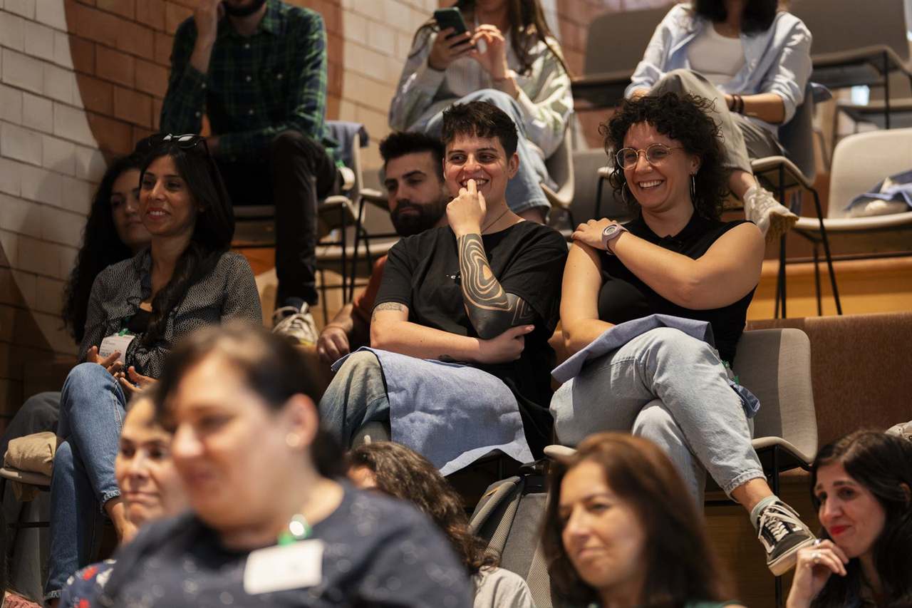 Lucía Pardo durante la conversación